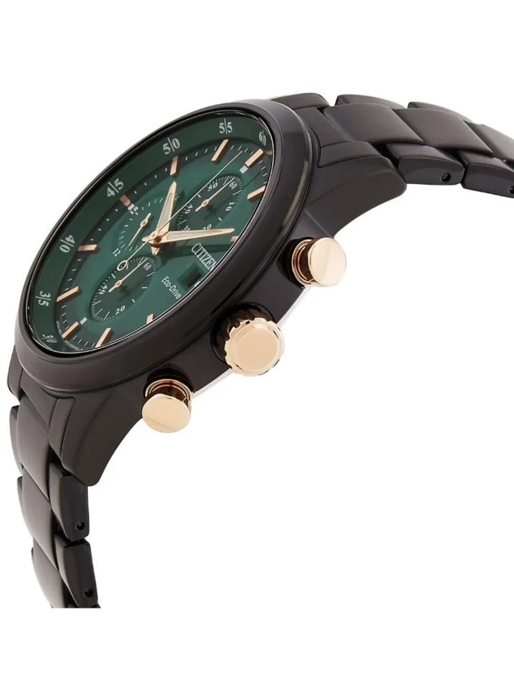 NWT Citizen Chronograph Eco-Drive Green Dial Men's Watch